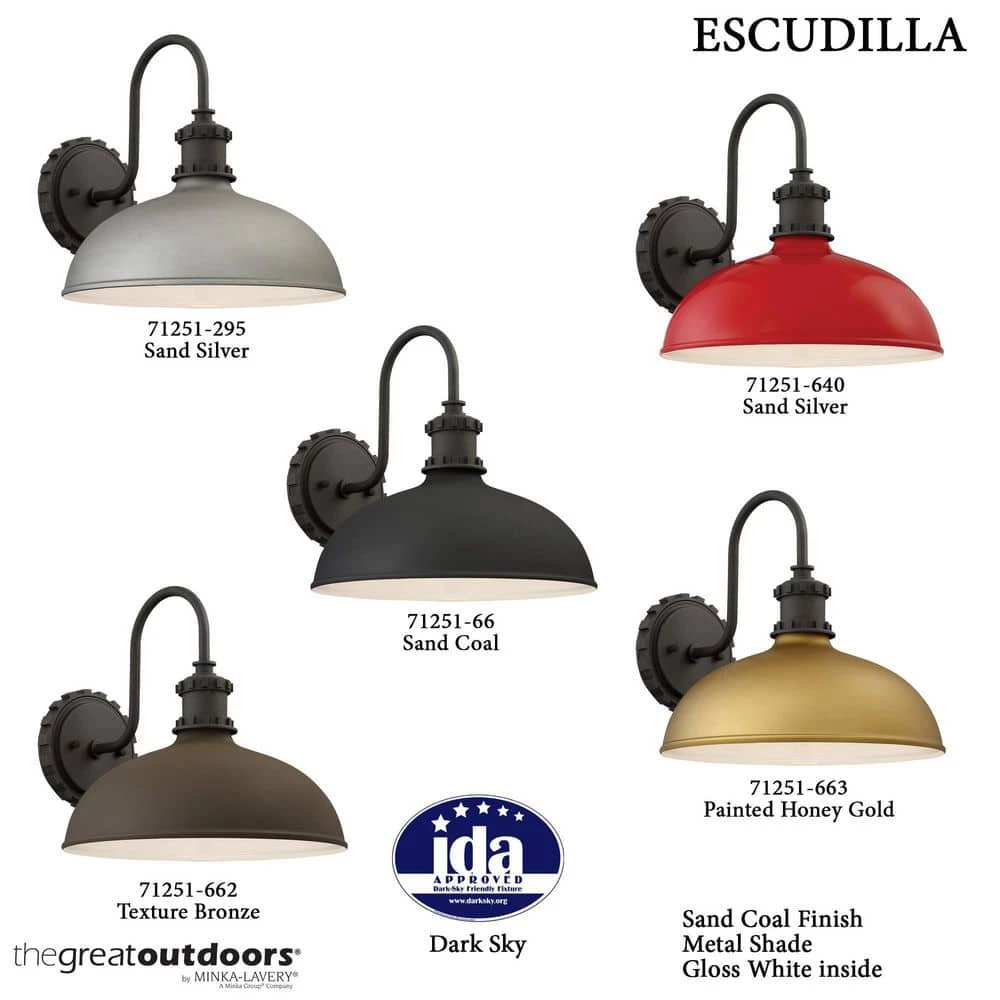 Escudilla Collection 1-Light Red Gloss Outdoor Wall Lantern Sconce by the great outdoors by Minka Lavery 5 Escudilla Collection 1-Light Red Gloss Outdoor Wall Lantern Sconce by the great outdoors by Minka Lavery - Image 3