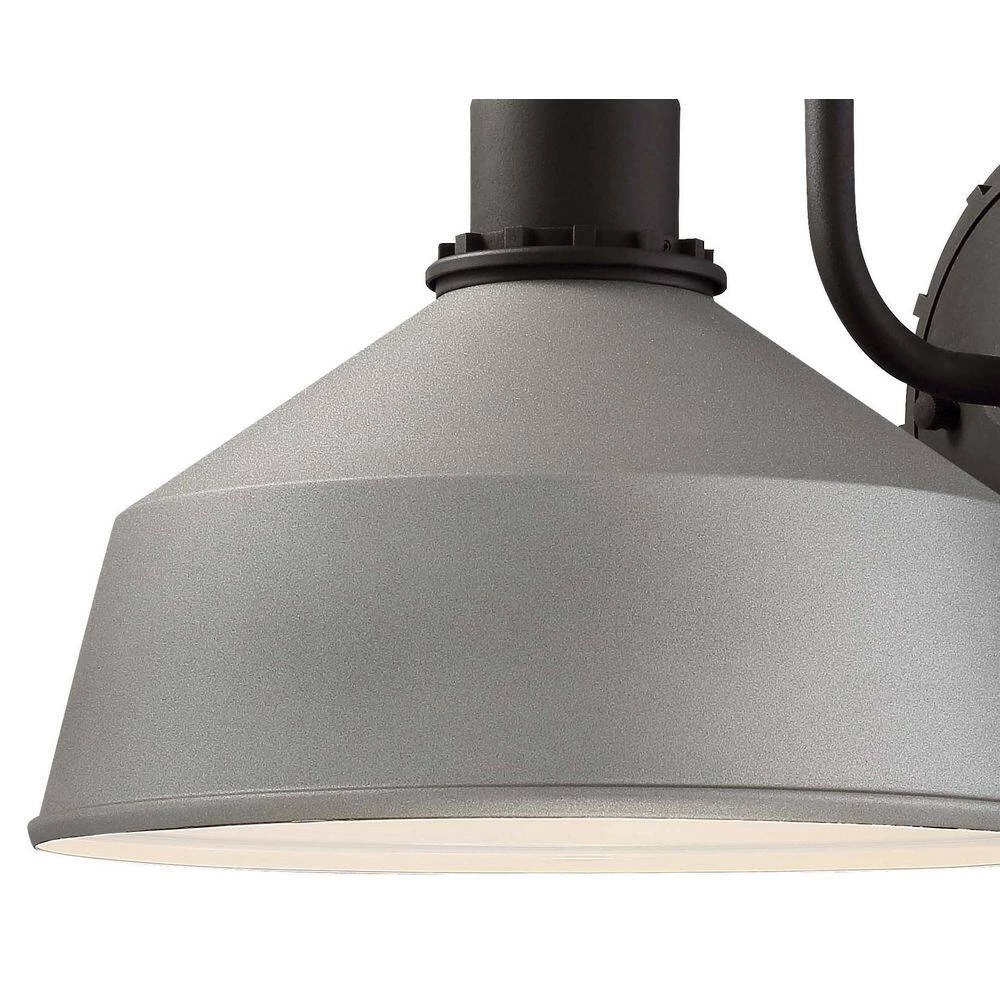 Mantiel Collection 1-Light Sand Silver Finish Outdoor Wall Lantern Sconce by the great outdoors by Minka Lavery 5 Mantiel Collection 1-Light Sand Silver Finish Outdoor Wall Lantern Sconce by the great outdoors by Minka Lavery - Image 3