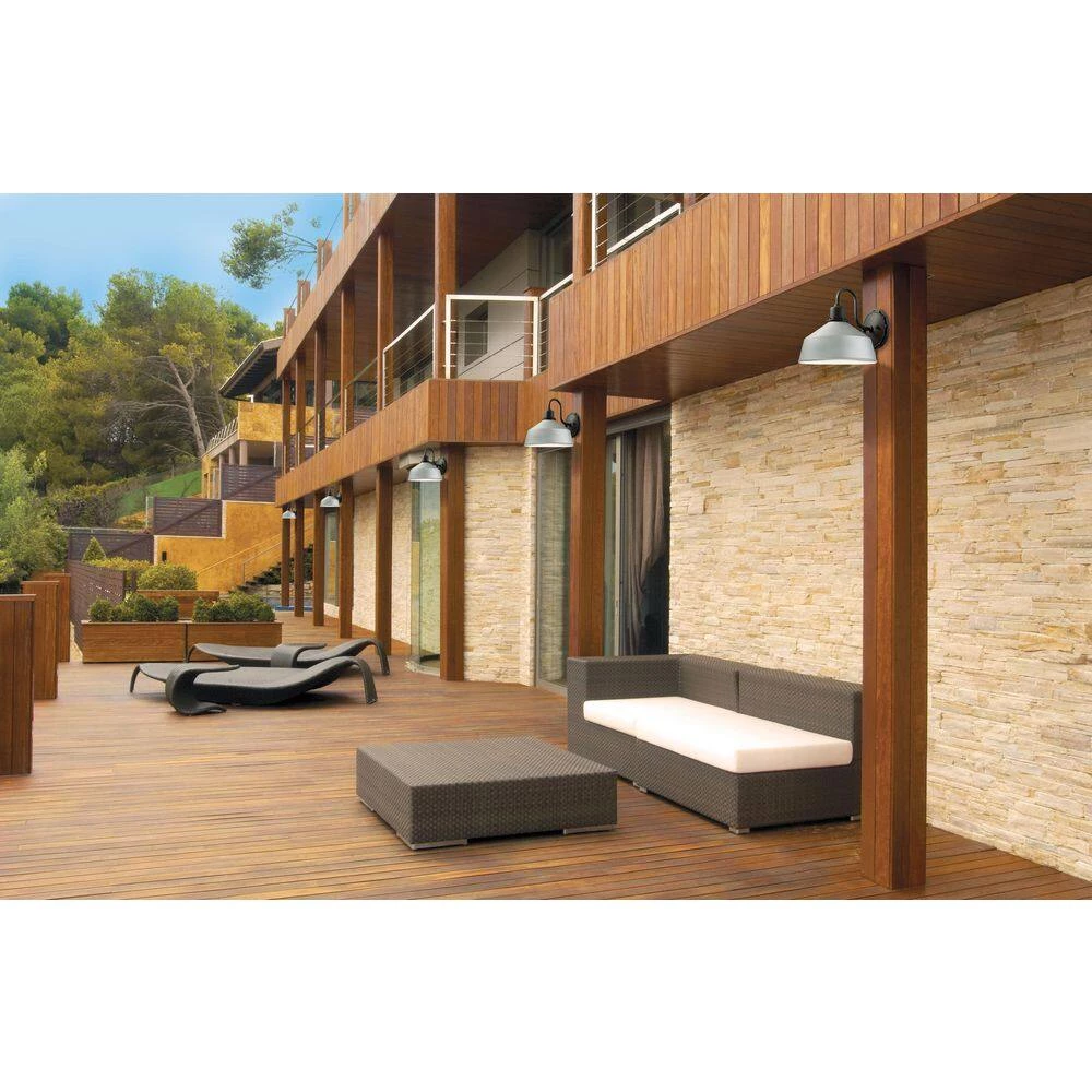 Mantiel Collection 1-Light Sand Silver Finish Outdoor Wall Lantern Sconce by the great outdoors by Minka Lavery 4 Mantiel Collection 1-Light Sand Silver Finish Outdoor Wall Lantern Sconce by the great outdoors by Minka Lavery - Image 2