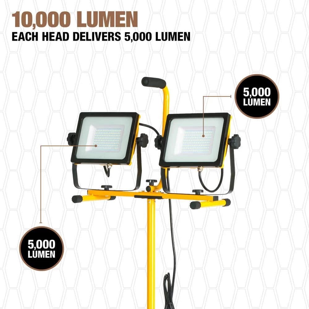 10000 Lumens Dual Head Work Light with Tripod by Southwire 8 10000 Lumens Dual Head Work Light with Tripod by Southwire - Image 6