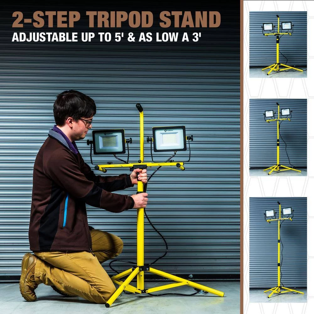 10000 Lumens Dual Head Work Light with Tripod by Southwire 5 10000 Lumens Dual Head Work Light with Tripod by Southwire - Image 3