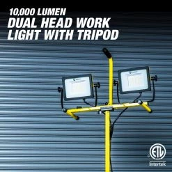 10000 Lumens Dual Head Work Light with Tripod by Southwire 14 10000 Lumens Dual Head Work Light with Tripod by Southwire -Serena D'italia shop southwire jobsite lighting csw5x2 c3 1000