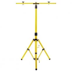 Yellow 2 Stage Tripod Light Stand, Holds 2 Slim Series Lights by Southwire