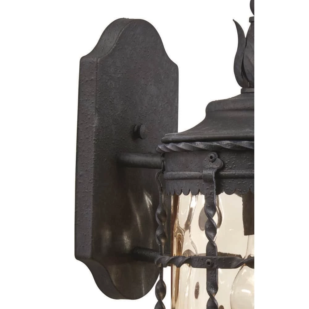 Mallorca 1-Light Spanish Iron Outdoor Wall Lantern Sconce by the great outdoors by Minka Lavery 5 Mallorca 1-Light Spanish Iron Outdoor Wall Lantern Sconce by the great outdoors by Minka Lavery - Image 3