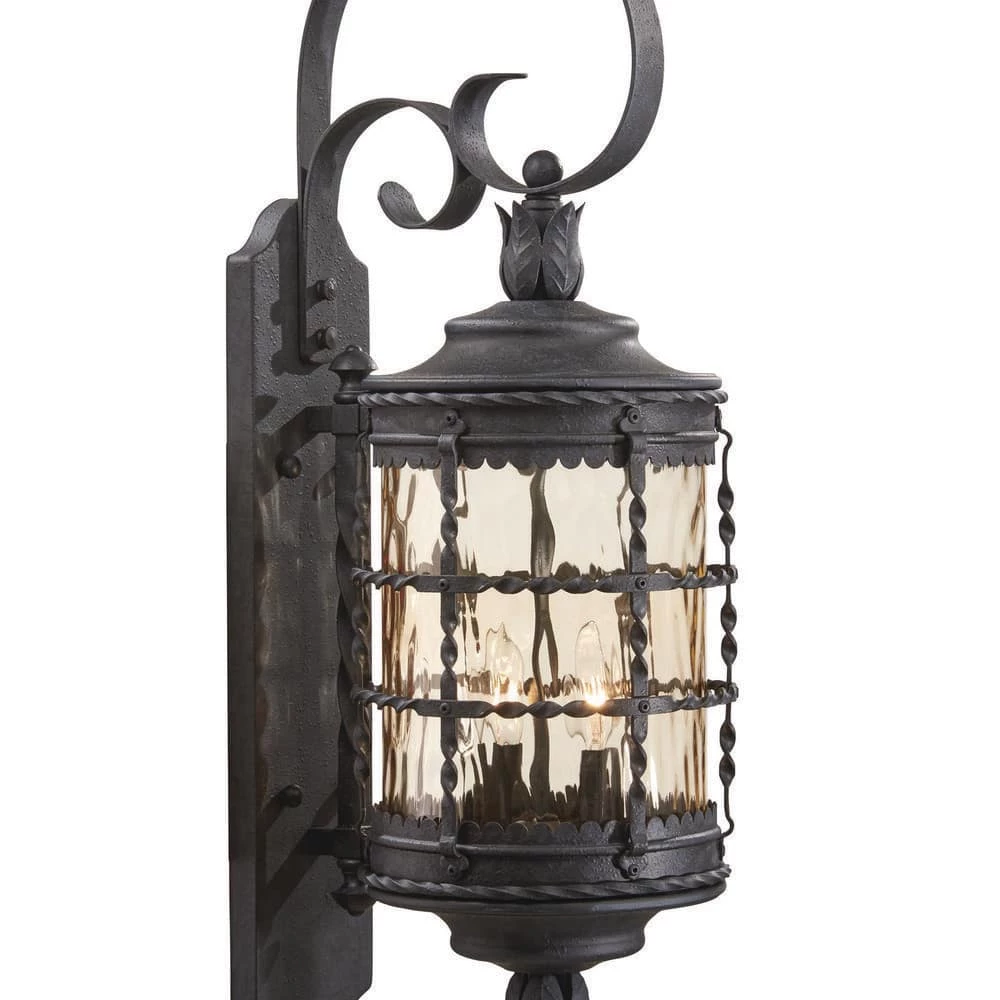 Mallorca 2-Light Spanish Iron Outdoor Wall Lantern Sconce by the great outdoors by Minka Lavery 4 Mallorca 2-Light Spanish Iron Outdoor Wall Lantern Sconce by the great outdoors by Minka Lavery - Image 2