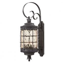 Mallorca 4-Light Spanish Iron Outdoor Wall Lantern Sconce by the great outdoors by Minka Lavery