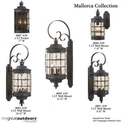 Mallorca 4-Light Outdoor Spanish Iron Post Light by the great outdoors by Minka Lavery 15 Mallorca 4-Light Outdoor Spanish Iron Post Light by the great outdoors by Minka Lavery -Serena D'italia shop spanish iron the great outdoors by minka lavery post light sets 8886 a39 fa 1000
