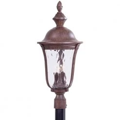 Ardmore 3-Light Vintage Rust Outdoor Post Lantern by the great outdoors by Minka Lavery