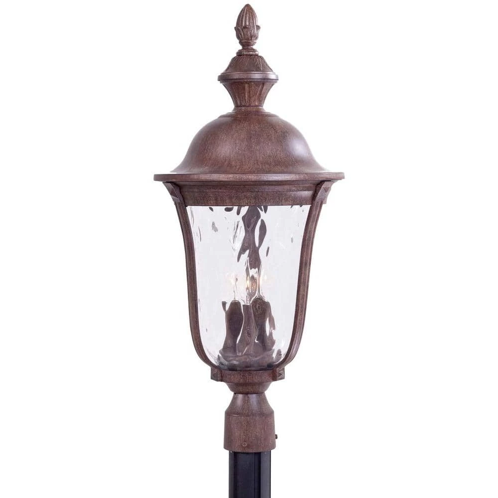 Ardmore 3-Light Vintage Rust Outdoor Post Lantern by the great outdoors by Minka Lavery 3 Ardmore 3-Light Vintage Rust Outdoor Post Lantern by the great outdoors by Minka Lavery