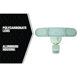 240-Degree White Solar Motion Activated LED Security Light by Southwire -Serena D'italia shop white southwire flood lights l17sol183mw 1f 1000