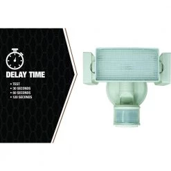 240-Degree White Solar Motion Activated LED Security Light by Southwire -Serena D'italia shop white southwire flood lights l17sol183mw 44 1000