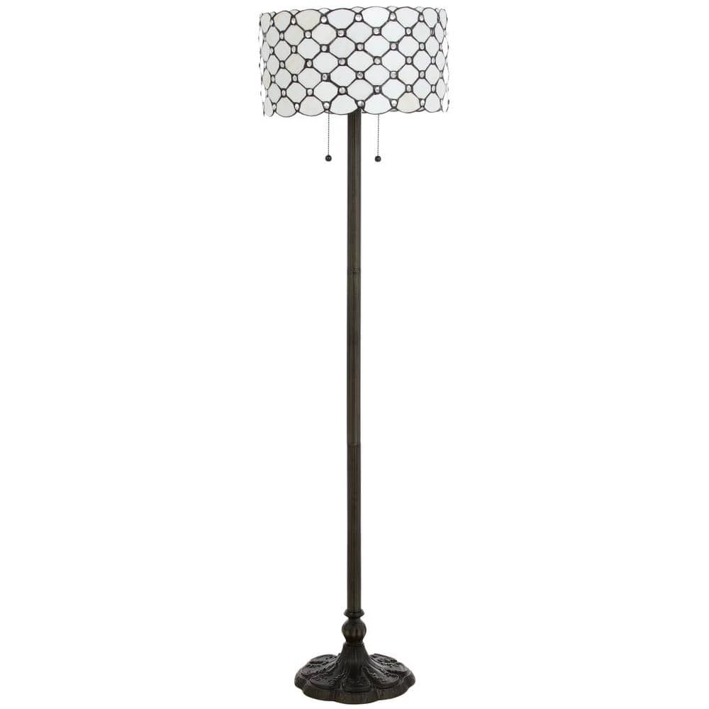 Tiffany Jeweled 60 in. Bronze Floor Lamp by Serena D'italia 7 Tiffany Jeweled 60 in. Bronze Floor Lamp by Serena D'italia - Image 5