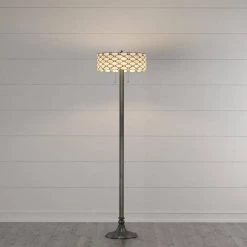 Tiffany Jeweled 60 in. Bronze Floor Lamp by Serena D'italia 18 Tiffany Jeweled 60 in. Bronze Floor Lamp by Serena D'italia -Serena D'italia shop white stained art glass bronze serena d italia floor lamps tf7048flr d4 1000