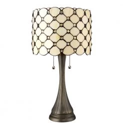 Tiffany Jeweled 21 in. Bronze Table Lamp by Serena D'italia
